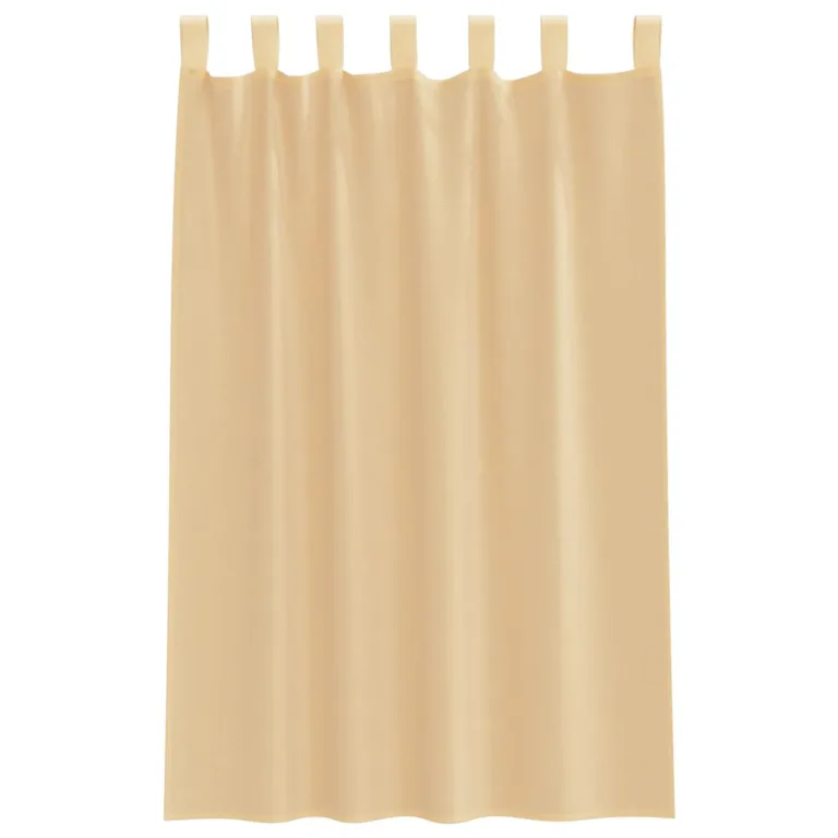 Aasadega Voile kardinad 2 tk Liiv 140x175 cm - Image 4