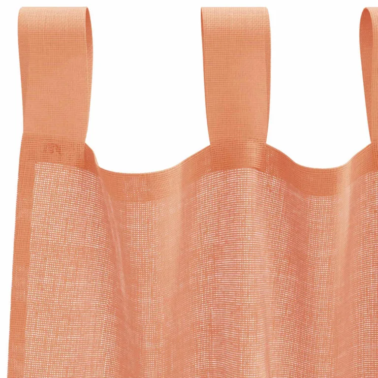 Aasadega Voile kardinad 2 tk terrakota 140x245 cm - Image 5