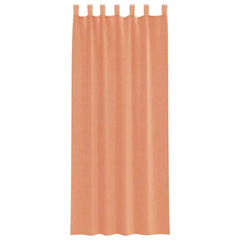 Aasadega Voile kardinad 2 tk terrakota 140x260 cm - Image 4