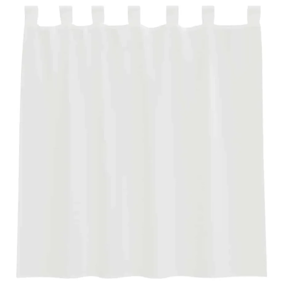 Aasadega Voile kardinad 2 tk valge 140×140 cm – 4