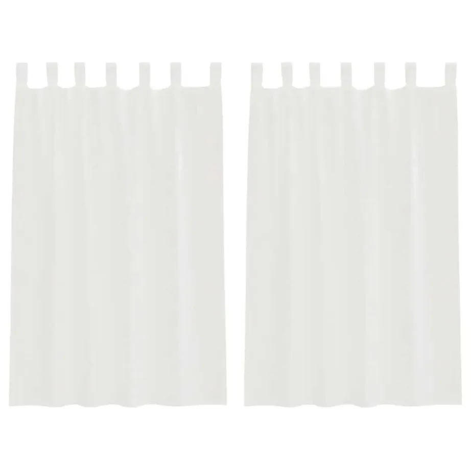 Aasadega Voile kardinad 2 tk valge 140×175 cm – 2