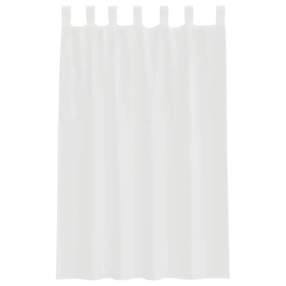 Aasadega Voile kardinad 2 tk valge 140×175 cm – 4