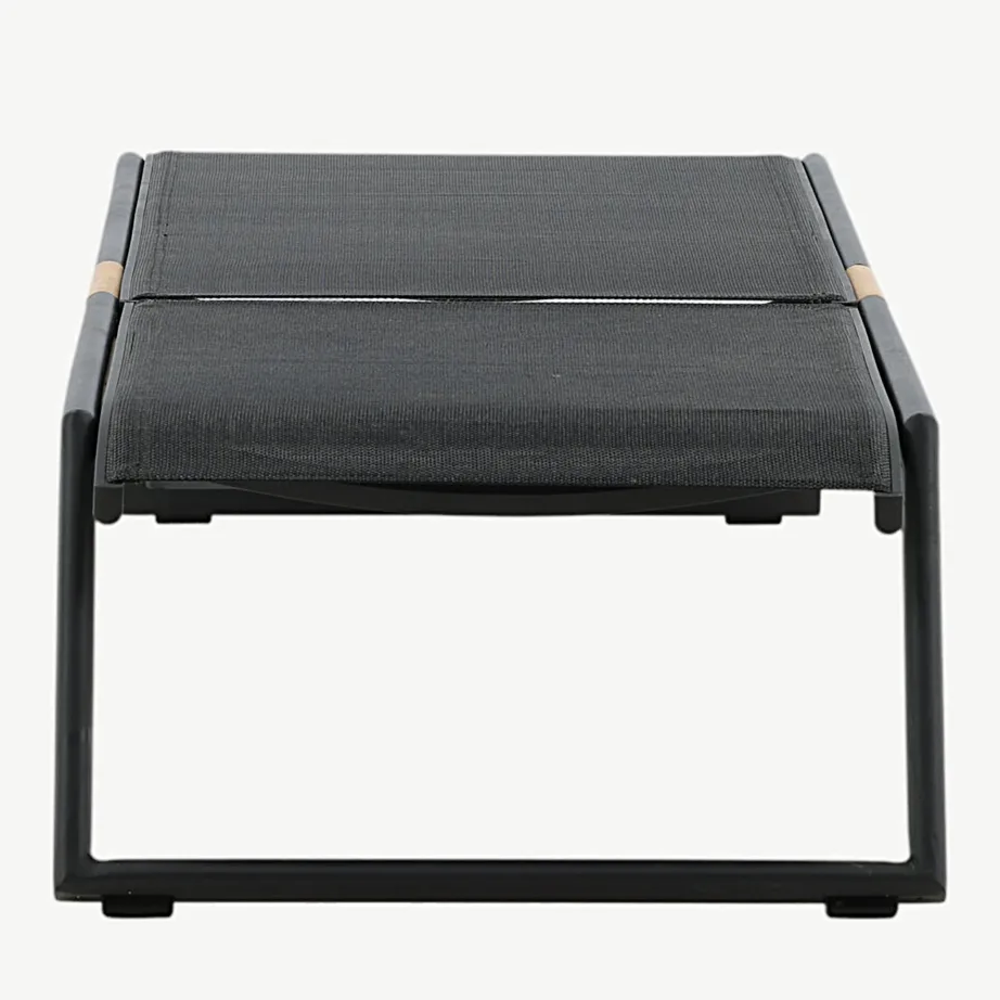 Reguleeritav must alumiiniumist päevitustool Mexico tiigipuudetailidega, 9294-408 – 2