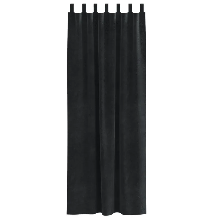 Blackout Kardinad Riputusloopidega 2 tk Must Samet