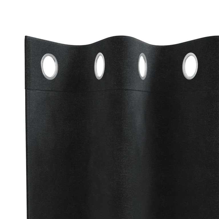 Mustad Kardinad Sisetugevdustega 2 tk Must Veluur