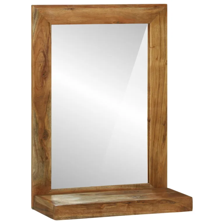 Vannitoa peegel 50x22x70 cm Solid Wood Akaatsiapuit