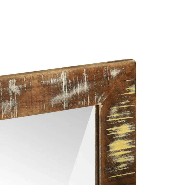 Vannitoa peegel 50x22x70 cm Tugev puidust taastatud