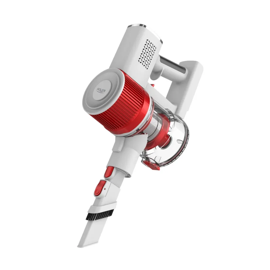 Adler AD 7051 juhtmevaba tolmuimeja 22,2 V 300 W valge/punane EPA F8 filtriga – 2