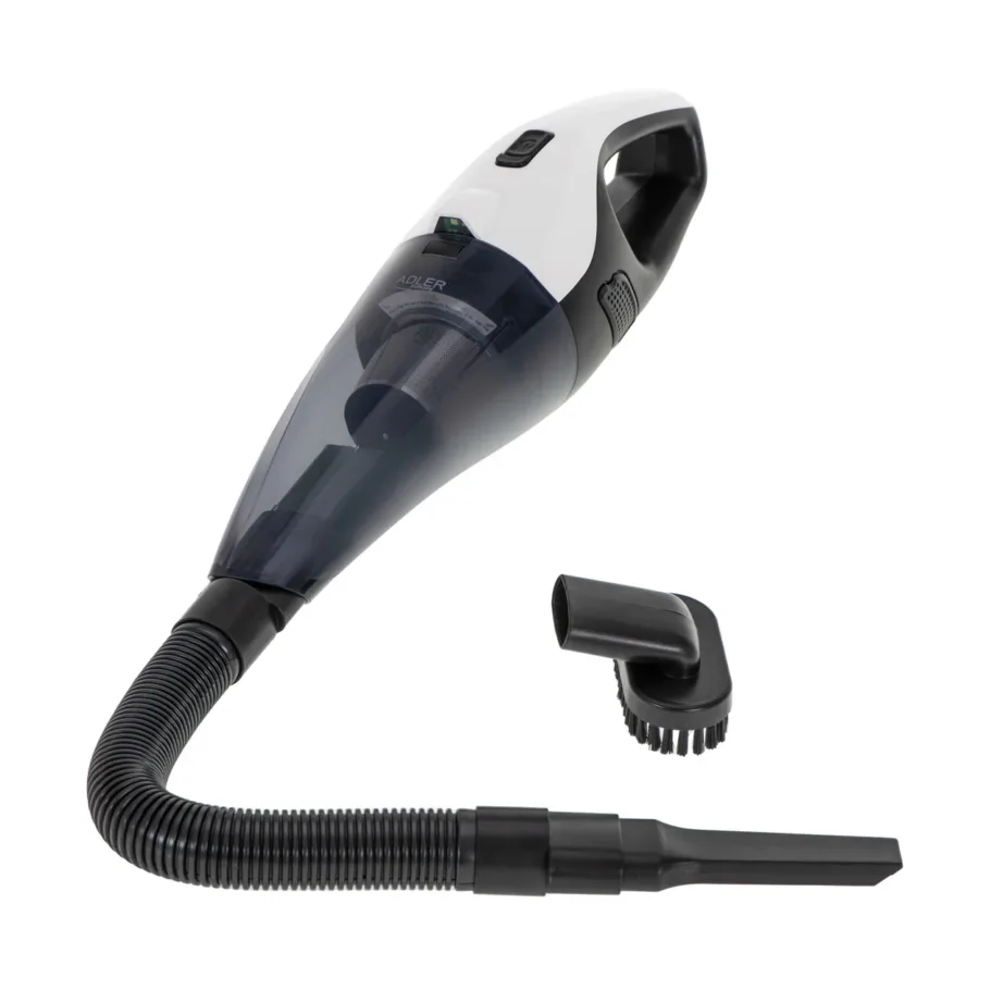Adler AD 7059 valge/must aku ja 12V autotolmuimeja LED-valgusega – 10