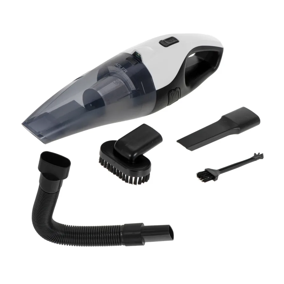 Adler AD 7059 valge/must aku ja 12V autotolmuimeja LED-valgusega – 11