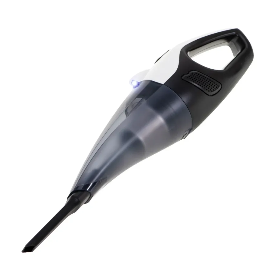 Adler AD 7059 valge/must aku ja 12V autotolmuimeja LED-valgusega – 12