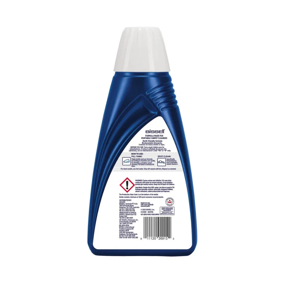 oksü vaibapuhastusvahend 1000 ml Bissell pudel eestvaates