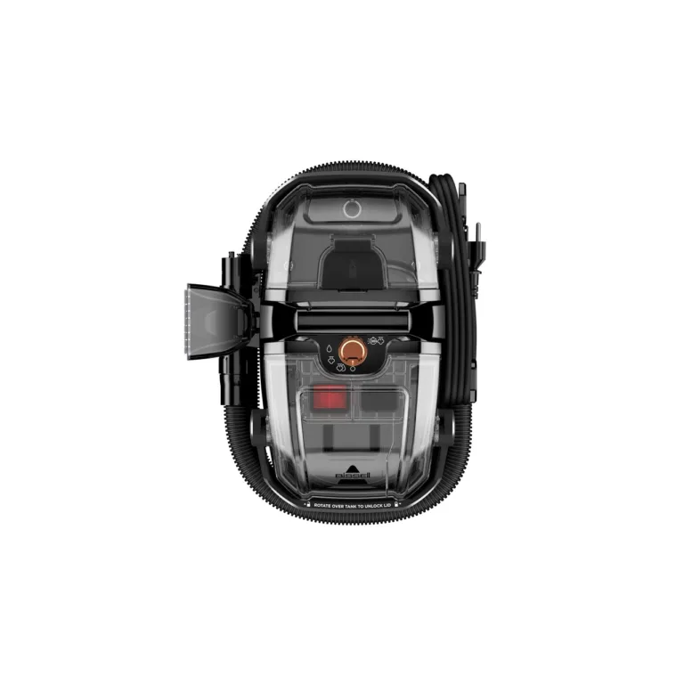 Bissell SpotClean HydroSteam Pro tagantvaade voolikuhoidikuga