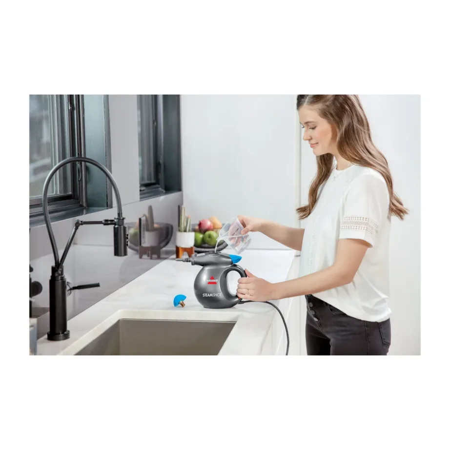 Bissell SteamShot 1050 W sinine/titaan käsiaurupuhasti 0,36 l veepaagiga – 12