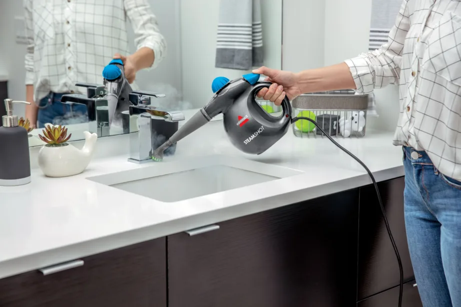 Bissell SteamShot 1050 W sinine/titaan käsiaurupuhasti 0,36 l veepaagiga – 3