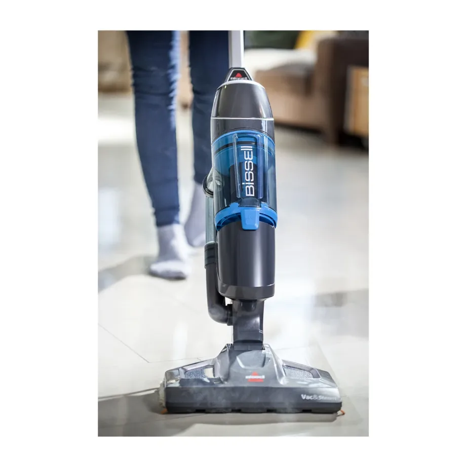 Bissell Vac & Steam 1600 W sinine/titaan tolmuimeja-aurupesur kõvapõrandatele 28 cm – 12