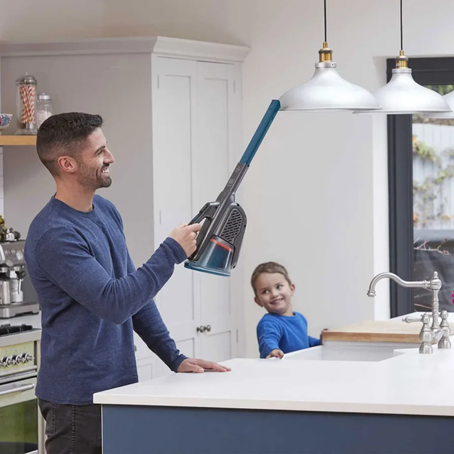 BLACK+DECKER BHHV320B-QW 12 V juhtmevaba käsitolmuimeja 0,7 l hall/sinine – 4