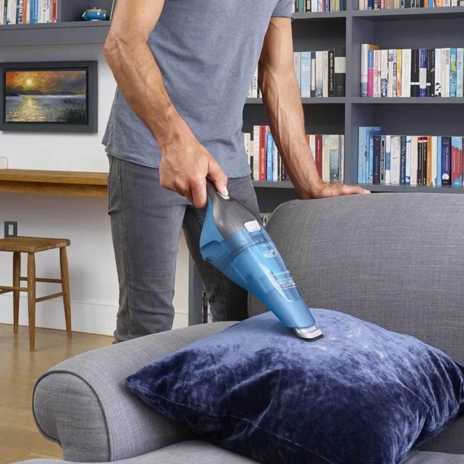 BLACK+DECKER WDC215WA-QW sinine juhtmevaba käsitolmuimeja märg- ja kuivpuhastuseks 7,2 V – 10