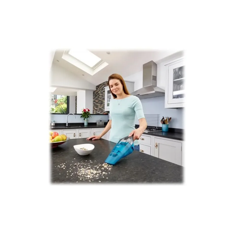 BLACK+DECKER WDC215WA-QW sinine juhtmevaba käsitolmuimeja märg- ja kuivpuhastuseks 7,2 V – 13