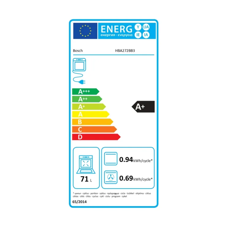 Bosch HBA272BB3 ahju küpsetustarvikud ja rest
