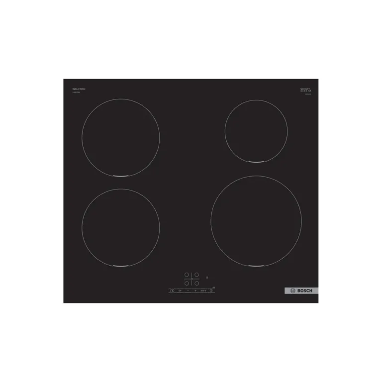 Bosch PUE611BB5E köögimööblisse paigaldatud must pliidiplaat