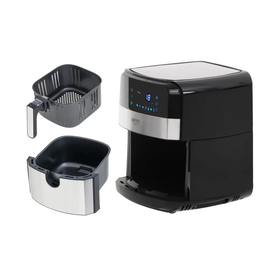 Camry CR 6311 roostevabast terasest kuumaõhufritüür 5 l LED-ekraaniga, 9 programmiga – 3