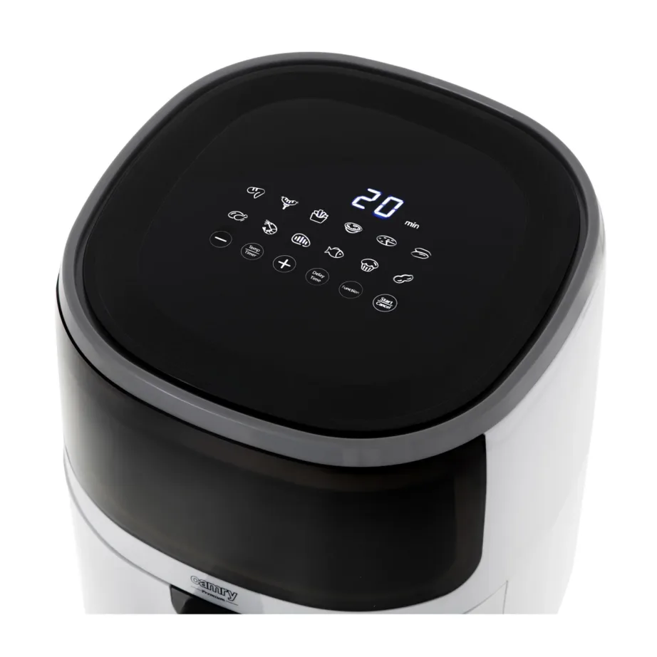 Camry CR 6313 valge 5L konvektsioon-kuumaõhufritüür LED-ekraaniga – 6