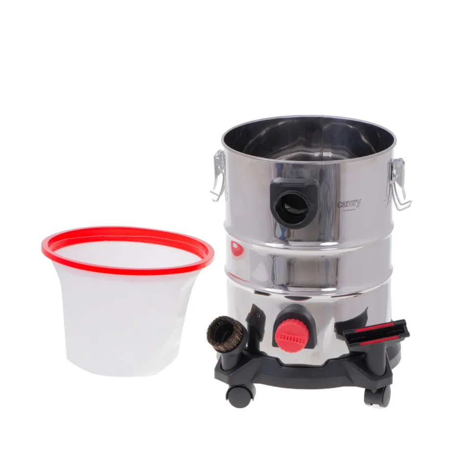 Camry CR 7045 punane/hõbedane professionaalne tööstuslik tolmuimeja 25 L HEPA filter 3400 W märg- ja kuivpuhastus – 4