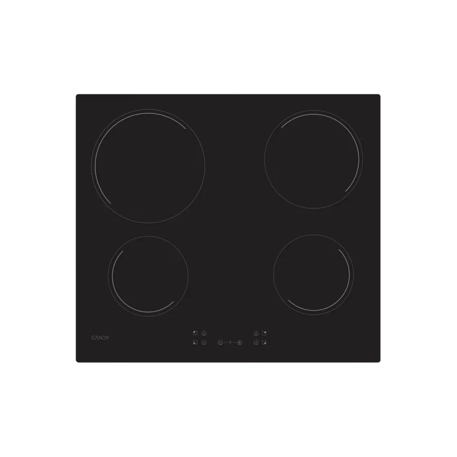 Candy CH64CCB/4U2 59 cm must klaaskeraamiline 4-tsooniline puutetundliku juhtimisega pliidiplaat – 4