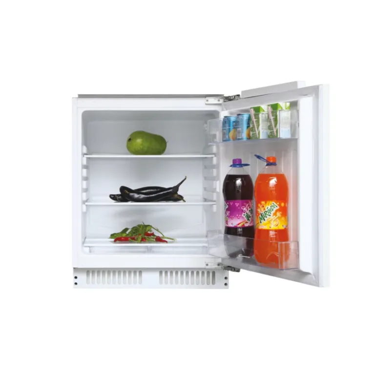 valge integreeritav larder külmik Candy CMLS68EW avatuna