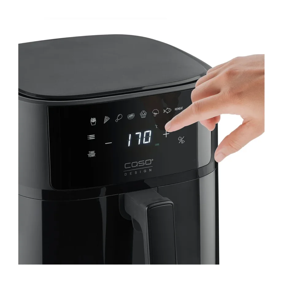 Caso AirFry 6.0 must kuumaõhufritüür 6 L, 1700 W, 8 programmi, 28 cm – 3