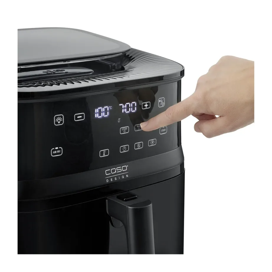 Caso Steam and AirFry 700 7 L must kuumaõhufritüür aurufunktsiooniga 30,5 cm – 5