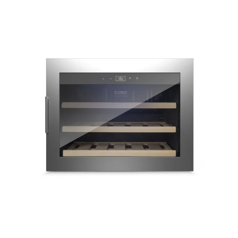 Caso WineSafe 18 EB 60 cm roostevabast terasest sisseehitatav veinijahuti, 1 tsoon, kuni 18 pudelile – 2