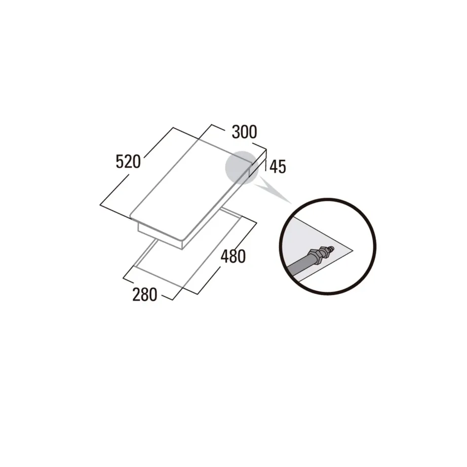 CATA GI 3002 X 30 cm roostevabast terasest 2-põletiga gaasipliidiplaat – 2