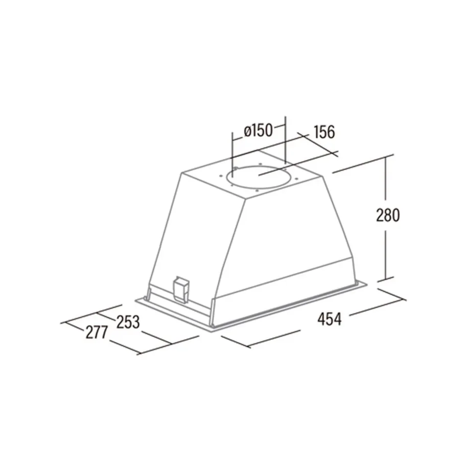CATA GT-PLUS 45 BK/M 60 cm must õhupuhasti mehaanilise juhtimise ja LED-valgustusega – 2