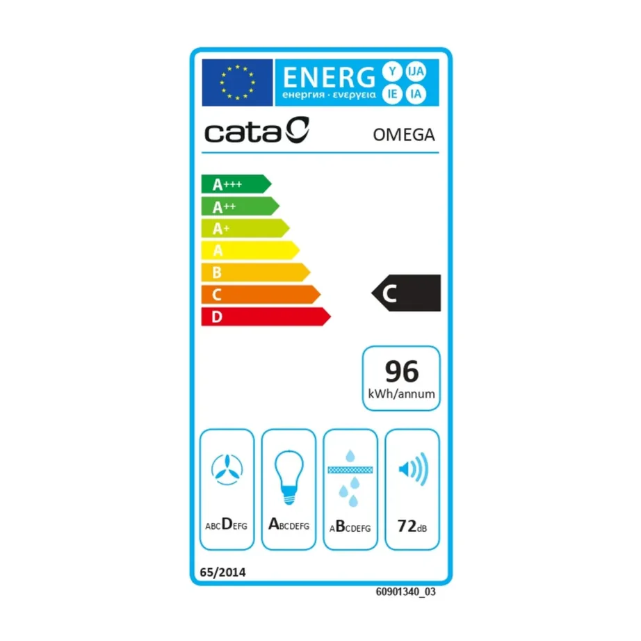 CATA OMEGA 600 X 60 cm seinapealne hall köögikubu LED valgustusega - 2