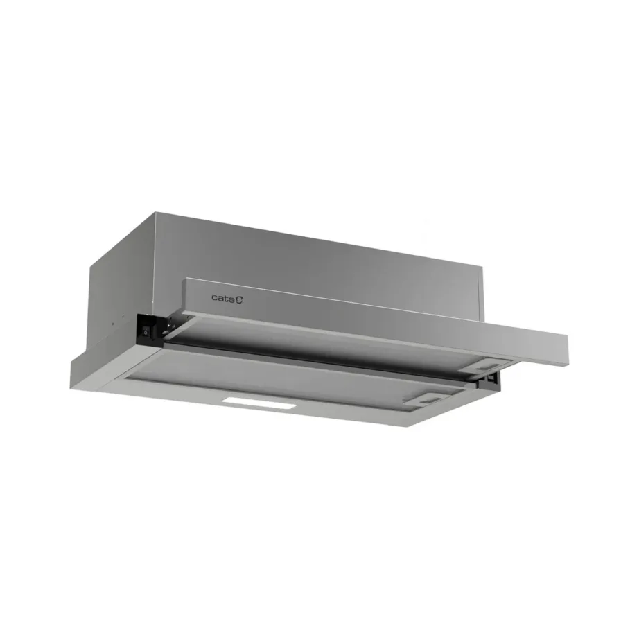 CATA TFB-5160 X 60 cm roostevabast terasest teleskoopköögikubu, mehhaaniline juhtimine, LED valgustus - 5