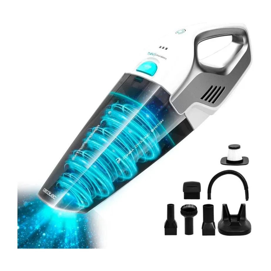 Cecotec Conga Immortal ExtremeSuction 7.4 V Hand valge juhtmevaba käsitolmuimeja, 0,5 L, märg imemine – 3