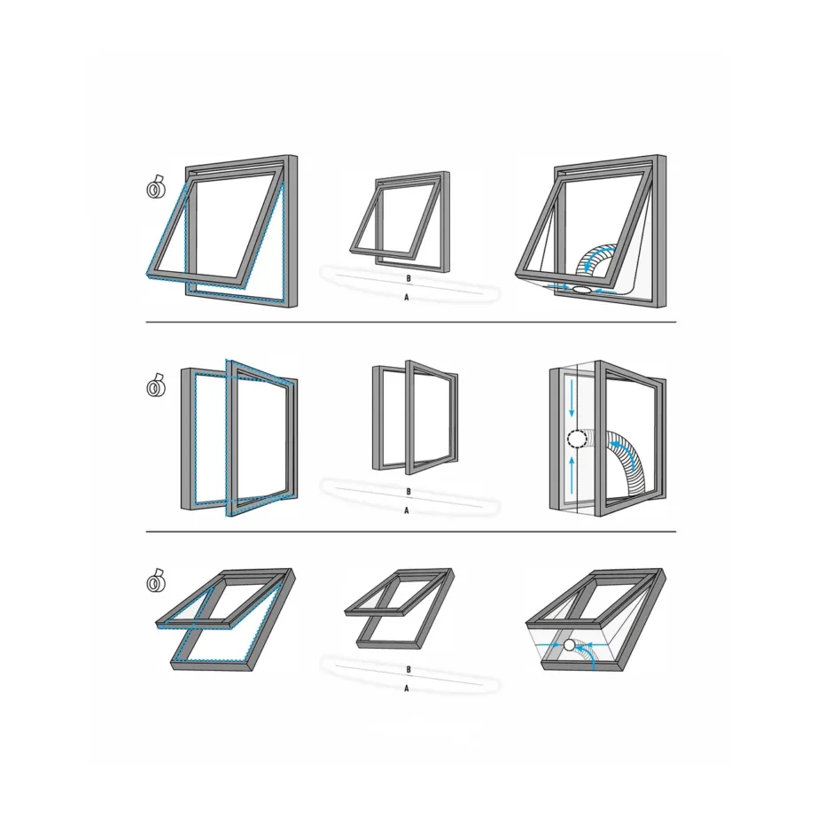 Duux Coolseal Window Kit valge aknatihend mobiilsele konditsioneerile, kuni 4 m – 2