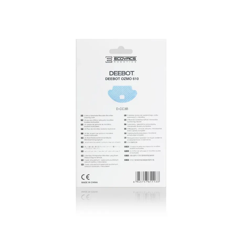 Ecovacs D-CC3B 3 tk sinine mopilapp OZMO 610/601 robottolmuimejale – 3