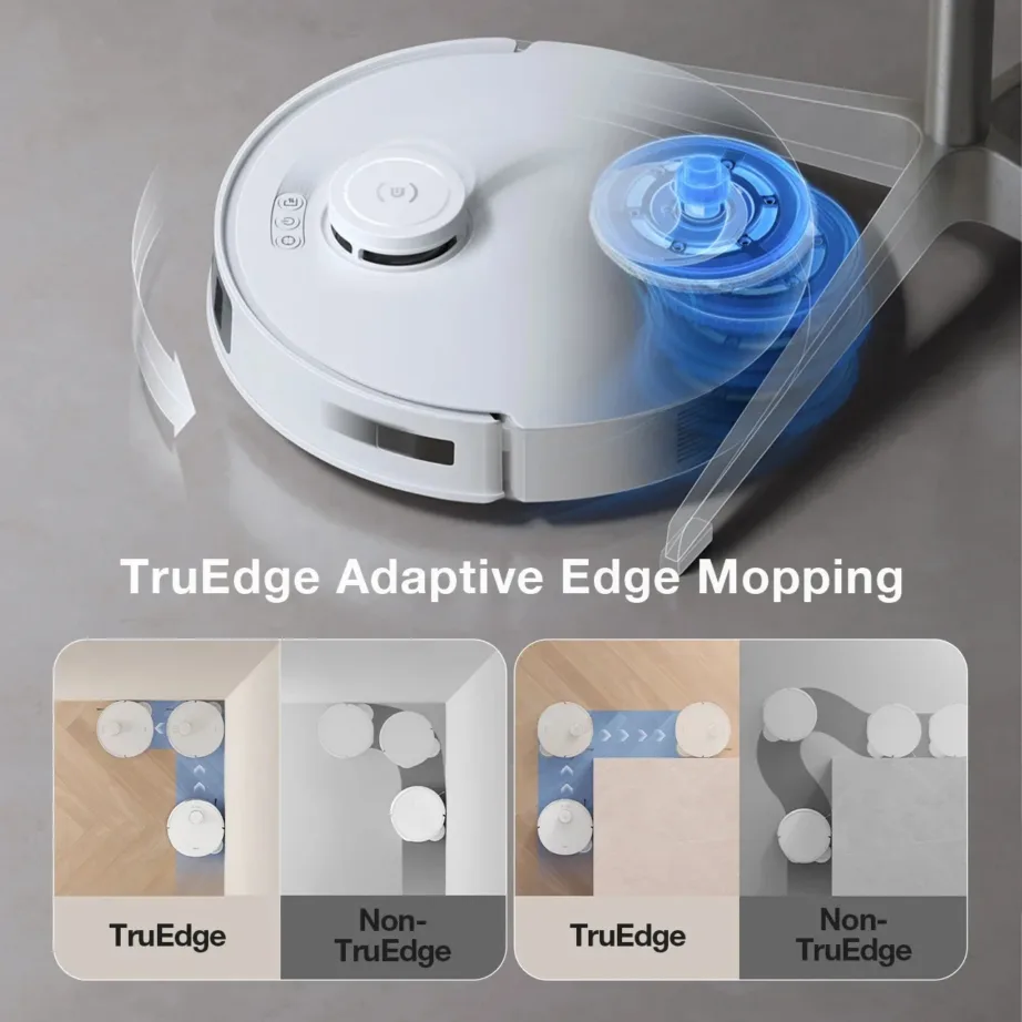 Ecovacs DEEBOT T30S COMBO valge nutikas märg- ja kuivtolmuimeja dokiga, 3 L tolmupaak, 4 L veepaak, 11000 Pa, Li-ion 5200 mAh – 11