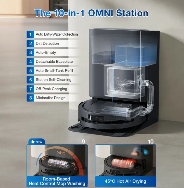 Ecovacs robottolmuimeja OZMO ROLLER moppimissüsteem
