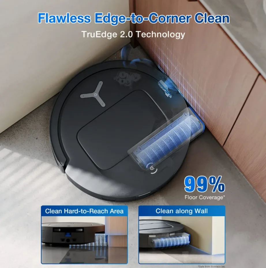 Ecovacs DEEBOT T80 OMNI must märg- ja kuivrobottolmuimeja, 18 000 Pa, 0,22 L, Li-ion 6400 mAh – 8