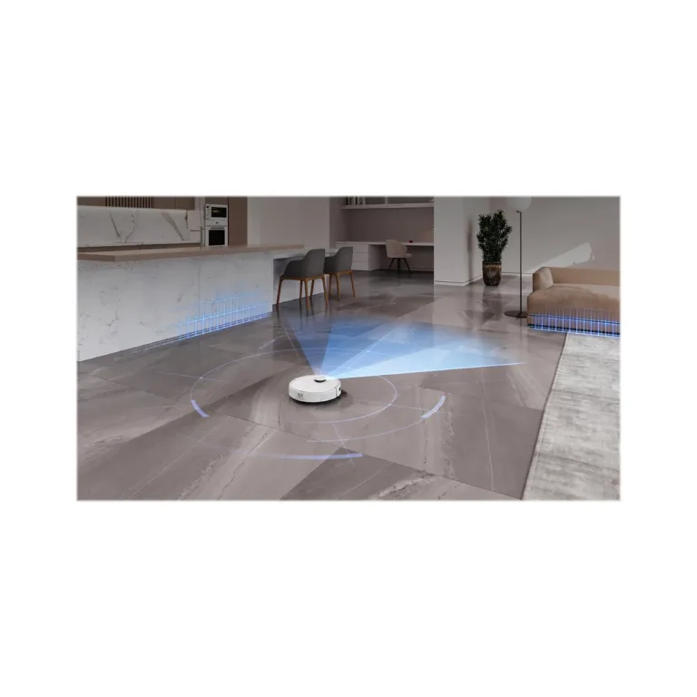 Ecovacs DEEBOT T9+ küljelt, nähtav veepaak