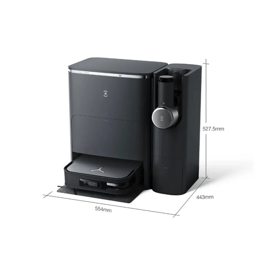 Ecovacs DEEBOT X2 COMBO must robottolmuimeja ja käsitolmuimeja 8700 Pa, 210 min tööaega – 2