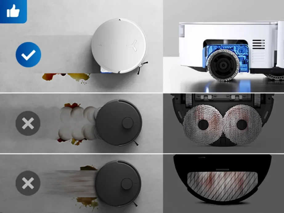 Ecovacs DEEBOT X8 OMNI valge robottolmuimeja 0,22 l 18 000 Pa märg- ja kuivpuhastuseks – 10