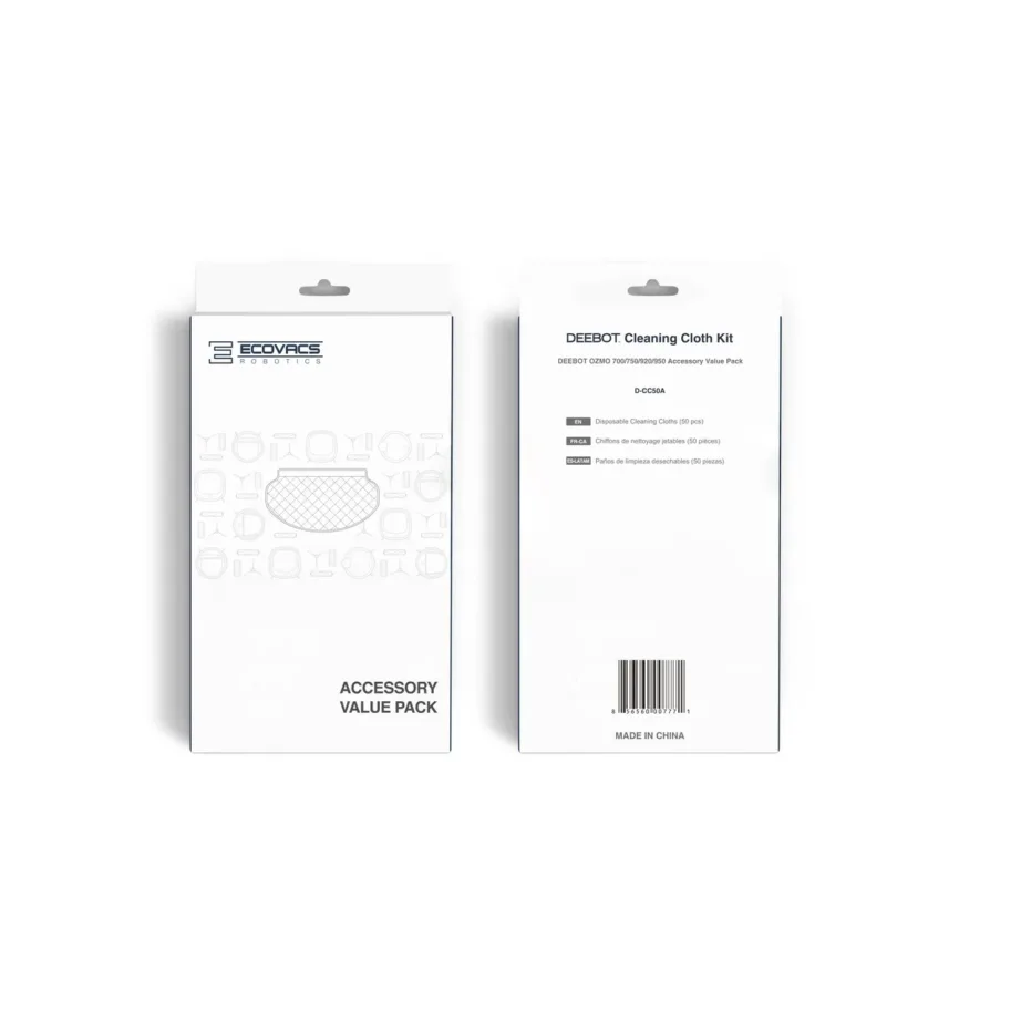 Ecovacs Disposable mopping cloth 50 tk ühekordsed mopilapid Ozmo 950/920 jaoks – 2