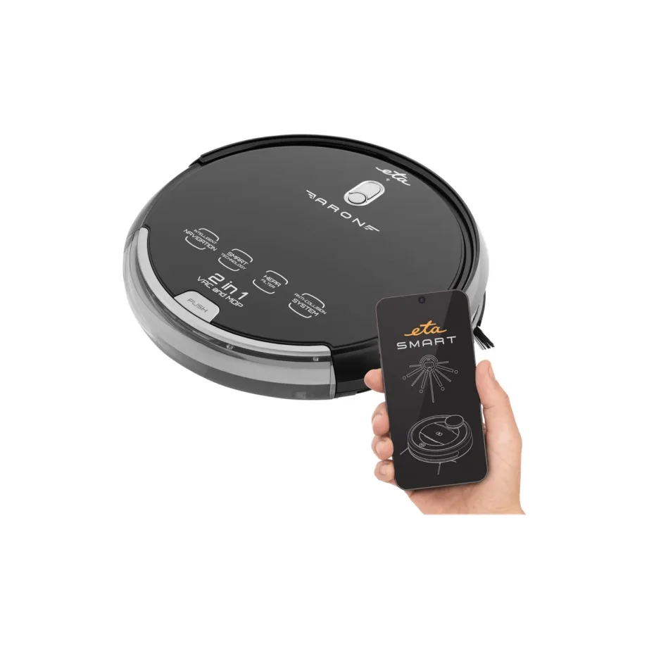 ETA Aron ETA251290000 must märg-kuiv robottolmuimeja HEPA-filtriga, 0,3 L – 4