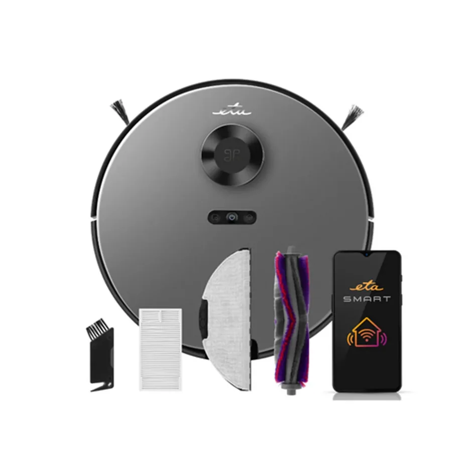 ETA Aurum ETA524190000 hall robottolmuimeja märg- ja kuivpuhastusega, HEPA-filter, laserid, 240 min tööaega – 3