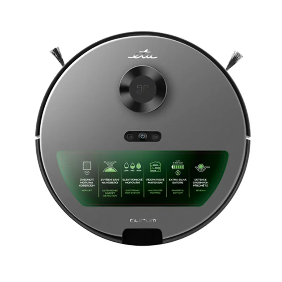 ETA Aurum ETA524190000 hall robottolmuimeja märg- ja kuivpuhastusega, HEPA-filter, laserid, 240 min tööaega – 4